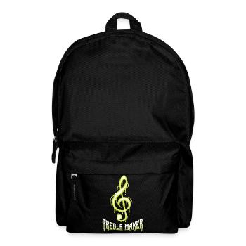 Treble Maker Musique drôle Musicien de jeux de mots - Sac à dos - noir - Devant