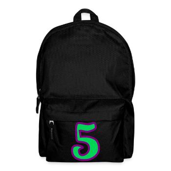 5. JUBILÄUM. 5 JAHRE. 5. JUBILÄUM - Rucksack - Schwarz - Vorne