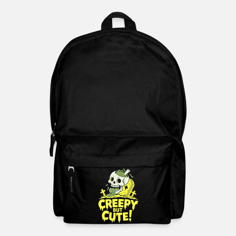 Creepy but Cute Schädel Glow - Rucksack - Schwarz