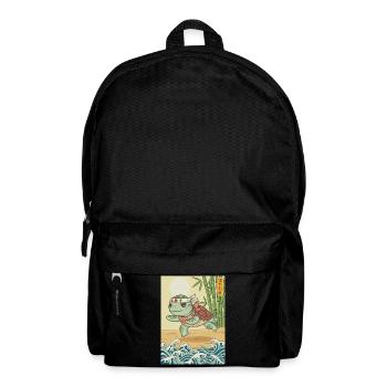 Kawaii Martial Arts Turtle - Backpack - black - Front