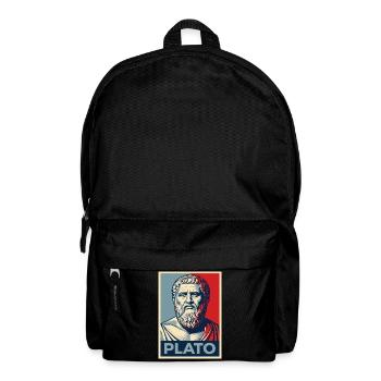 Plato Portrait in Retro design - Backpack - black - Front