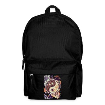 Yin Und Yang Chinesisch Tiger - Rucksack - Schwarz - Vorne