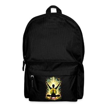 Meditation Atmung Natur Lunge Design  - Rucksack - Schwarz - Vorne