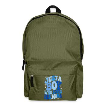 Juste un garçon qui aime sa maman - Sac à dos - vert olive - Devant