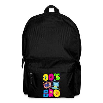 Retro Back to the 80s Vintage Design - Backpack - black - Front