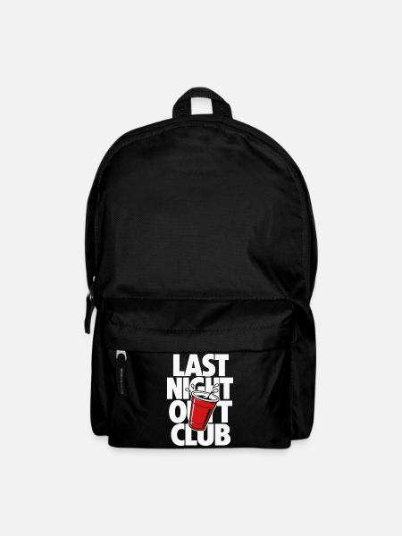 Last Night Out Party Cup Design - Rucksack - Schwarz