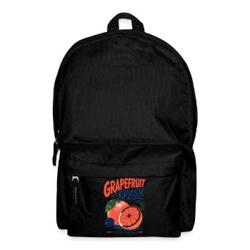 Grapefruit Splash Citrus Motif - Backpack - black - Front