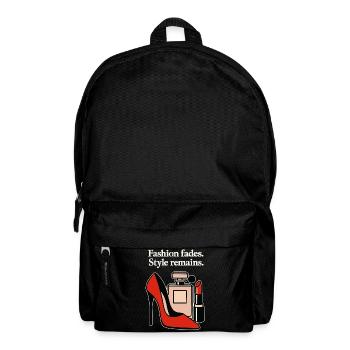 La mode s’estompe. Le style demeure. - Talon haut élégant - Sac à dos - noir - Devant
