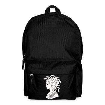 Medusa Kopf mit Schlangen - Rucksack - Schwarz - Vorne
