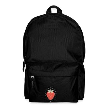 Radiant Strawberry Illustration - Backpack - black - Front