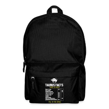 Zodiac sign Taurus - Backpack - black - Front
