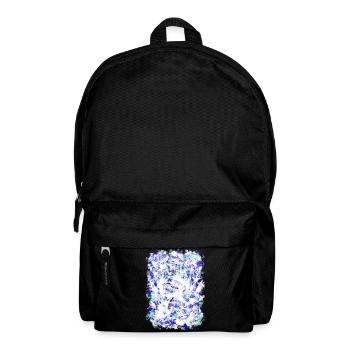 Blue Turquoise Tie-Dye Pattern - Backpack - black - Front
