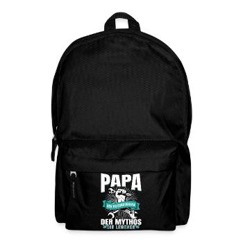 Papa Heizungsbauer Mythos Legende - Rucksack - Schwarz - Vorne