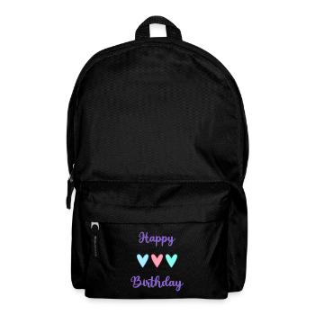 ALLES GUTE ZUM GEBURTSTAG!. ALLES GUTE ZUM GEBURTSTAG!. JAHRESTAG. - Rucksack - Schwarz - Vorne