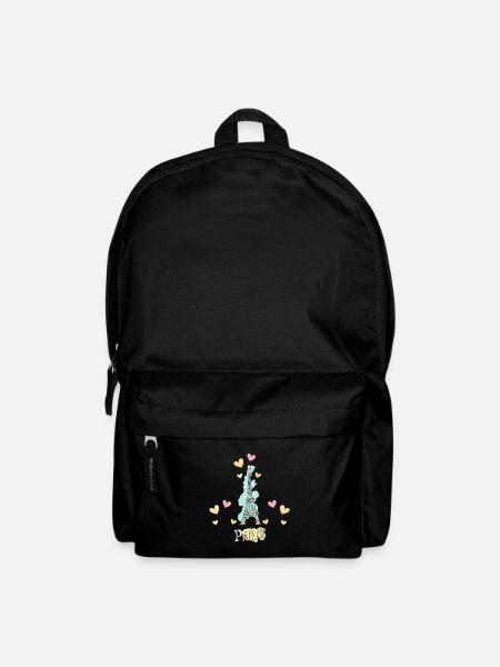 Paris Frankreich Eiffelturm Herzen - Rucksack - Schwarz