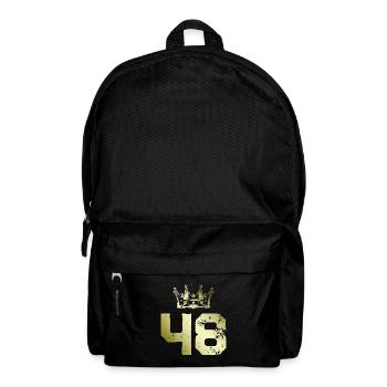 48 Number crown - Backpack - black - Front