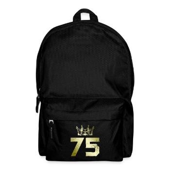75 Number crown - Backpack - black - Front