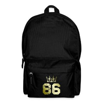 86 Number crown - Backpack - black - Front