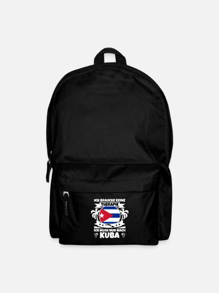 Kuba Flagge Karibik Urlaub Cuba Reise Havanna - Rucksack - Schwarz