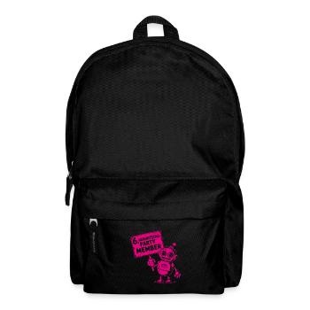 Ich bin sechs Jahre 6. Geburtstag Roboter - Rucksack - Schwarz - Vorne