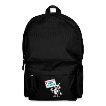 Ich bin sechs Jahre 6. Geburtstag Roboter - Rucksack - Schwarz - Vorne