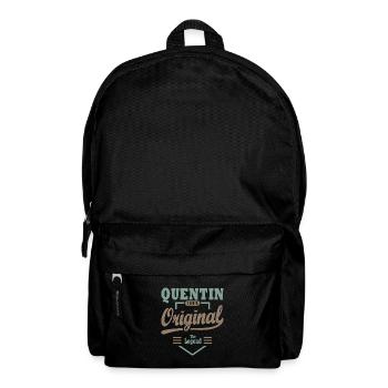 QUENTIN personalisiertes Geschenk Vorname Quentin - Rucksack - Schwarz - Vorne