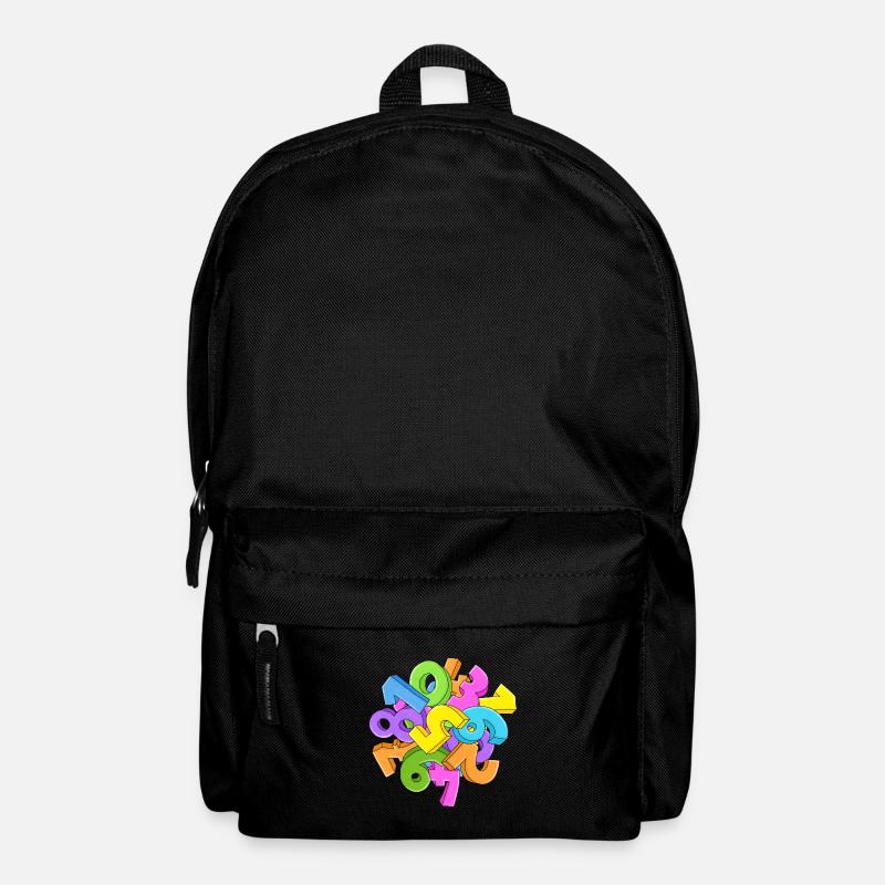 Zahlen - Rucksack - Schwarz