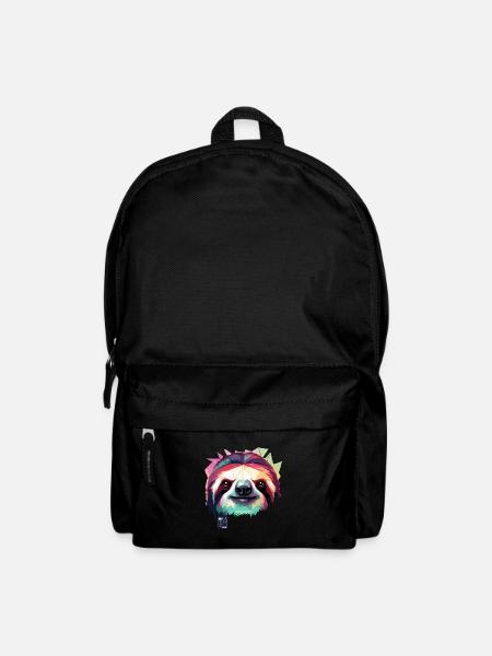 color sloth vector - Rucksack - Schwarz
