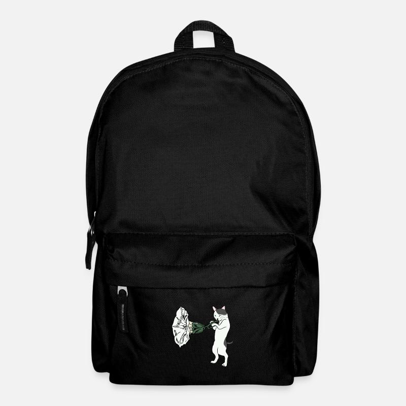 Trompeten Katze - Rucksack - Schwarz