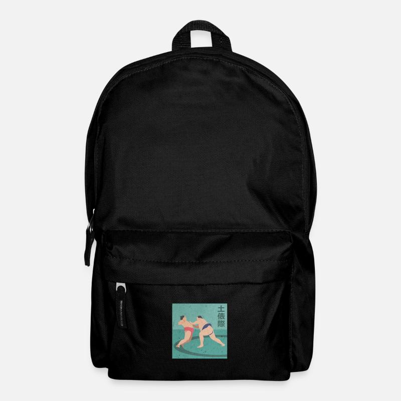 Sumōringer im Ring - Rucksack - Schwarz