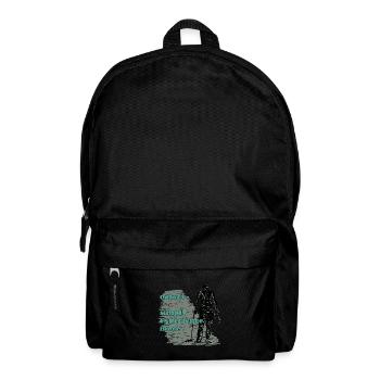 Treasure hunters with the metal detector - Backpack - black - Front