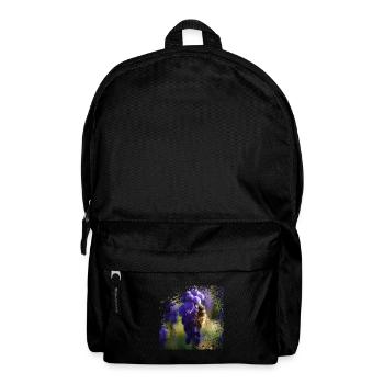 Abeille mellifère à la recherche de nourriture - Sac à dos - noir - Devant