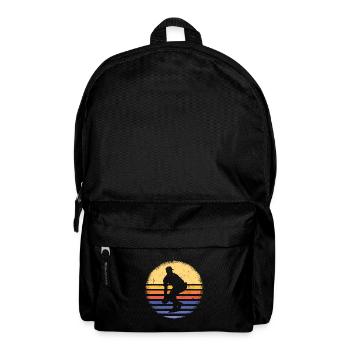 Sports Retro Sunset Baseball - Sac à dos - noir - Devant
