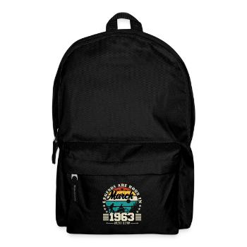 March 1963. Birthday gift March 1963. - Backpack - black - Front