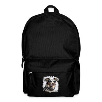 Chien cool avec des lunettes - Sac à dos - noir - Devant