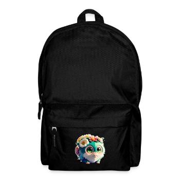 Ami singe fleuri - Sac à dos - noir - Devant