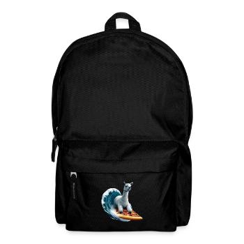 Pizza Vagues Alpaga Surfer - Sac à dos - noir - Devant
