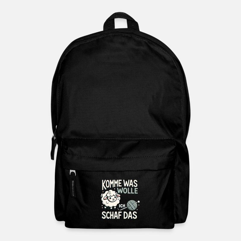 Komme Was Wolle Ich Schaf Das - Rucksack - Schwarz