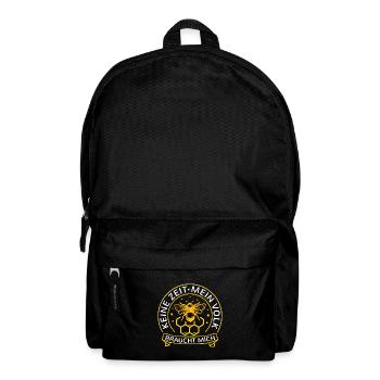 Imker Geschenkidee Biene Bienen Wabe Bienenvolk - Rucksack - Schwarz - Vorne