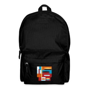 graphic colorful - Backpack - black - Front