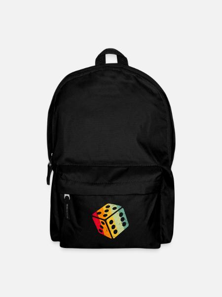 Retro Graphic Board Games Card Games Dice Game Nig - Rucksack - Schwarz