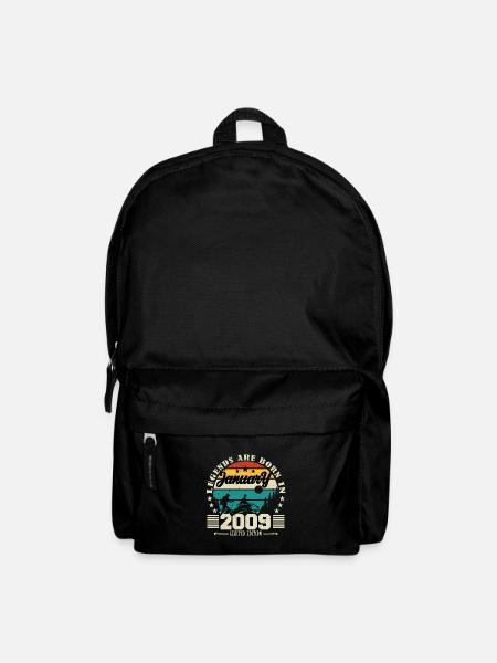 Januar 2009. Geburtstagsgeschenk Januar 2009. - Rucksack - Schwarz