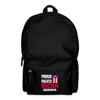 Puerto Rico | Puerto Ricaner Flagge Geschenkideen - Rucksack - Schwarz - Vorne