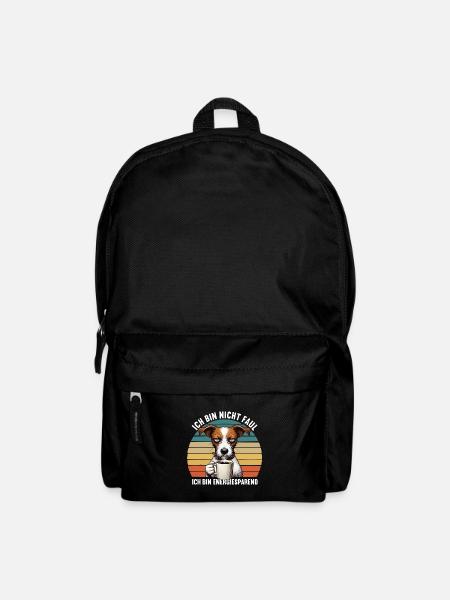 Ich Bin Nicht Faul Jack Russel terrier Jackie - Rucksack - Schwarz