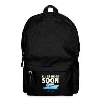 Je serai bientôt à terre Pédalo - Sac à dos - noir - Devant