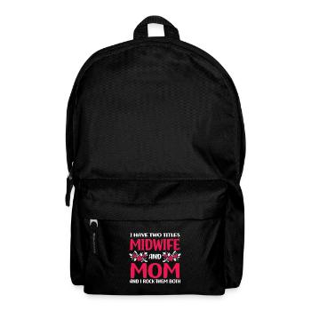 Hebamme Muttertag - Rucksack - Schwarz - Vorne