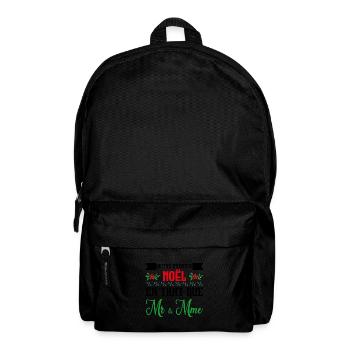 Notre premier Noël en tant que Mr. et Mme - Sac à dos - noir - Devant