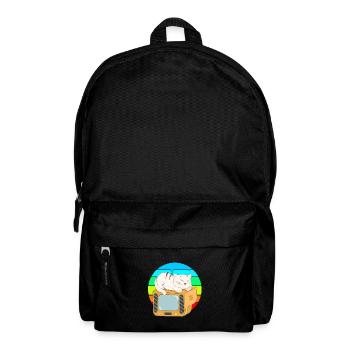 Cat Tv Sunset - Backpack - black - Front