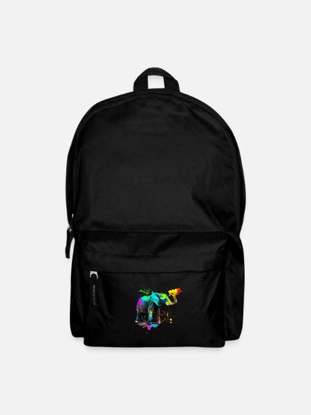 Safari Art Éléphant - Sac à dos - noir