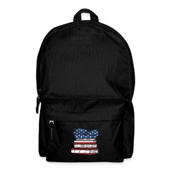 Reader Us Flag Reading - Backpack - black - Front